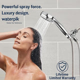 Waterpik High Pressure Hand Held Shower Head With Hose, PowerPulse Massage 7-Mode, Chrome XPB-763ME