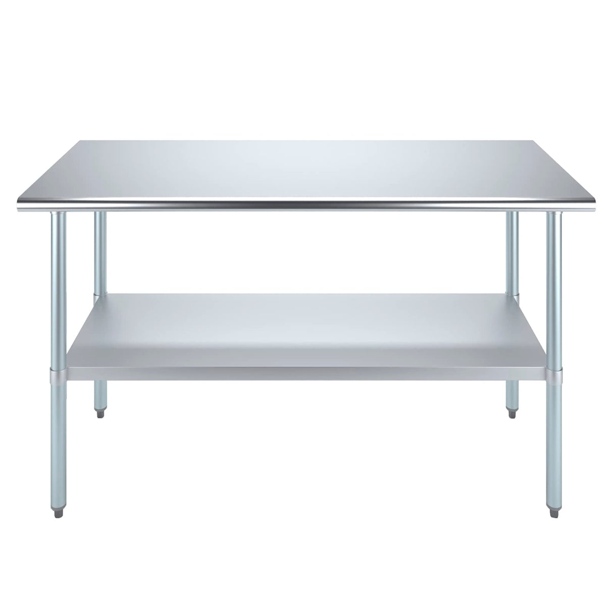 AmGood 24 in. x 60 in. Stainless Steel Work Table | Metal Kitchen Food Prep Table | NSF
