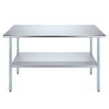 AmGood 24 in. x 60 in. Stainless Steel Work Table | Metal Kitchen Food Prep Table | NSF