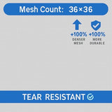 High-Density Magnetic Screen Door Mesh for Home and Patio, Tear Resistant Backdoor Screen Net with Magnetic Closure