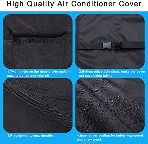 Cooler Cart Cover Black, Luxiv Waterproof Rolling Cooler Cover 34L x 20W x 32H inches 80 Quart Rolling Ice Chest Cover for Anti Rain, Sunlight, Dust