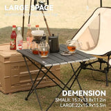 MOON LENCE Folding Beach Table, Small Folding Table, Outdoor Ultralight Aluminum Camping Table, Portable Compact Backpacking Table, Travel Table for Beach, Picnics, Cooking, Hiking