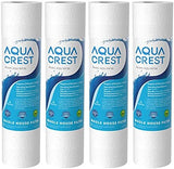 AQUA CREST AP110 Whole House Water Filter, Sediment Filter, 5 Micron, Replacement for 3M® Aqua-Pure AP110, Culligan® P5, APEC, GE FXUSC, Whirlpool®, Any 10" x 2.5" Home Water Filter, Pack of 4
