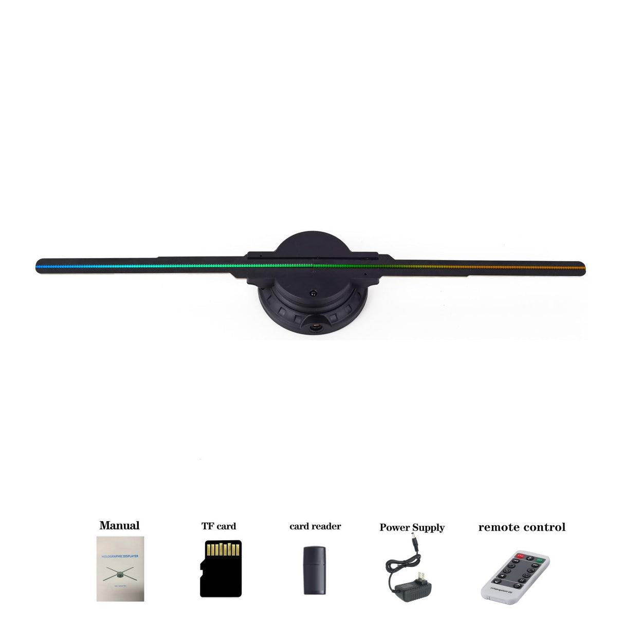 3Dhologramfan,16.5'' Holographic Fan Projector with 234 HD LED 3D Fan Holographic Projector Supports Bluetooth, WiFi, APP,42CM 3Dhologramfan Display for Retail, Exhibitions, Party, Bar, Christmas