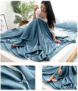 Sleeping Bag Liner Lightweight Compact Sleeping Bag Sack Portable Clean Travel Sheet Camping Sleep Sheet for Backpacking Hotel Hiking