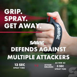 SABRE Runner Pepper Gel, Maximum Police Strength OC Spray, Reflective Hand Strap for Easy Carry & Quick Access, 0.67 fl oz, Secure & Easy to Use Safety, Optional Clip-On Alarm & LED Armband Combos