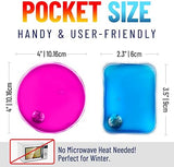 Reusable Heat Packs, Set of 8 - Gel Hand Warmer with Snap to Heat Metal Disc Technology for One Click Heating - Instant to Go Pocket Hand Warmer with Gift Packaging.