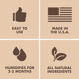 Boveda 75% Two-Way Humidity Control Packs – Size 60 – 12 Pack – Fix Major Moisture Loss/Low RH in Non-Plastic Humidifier – Moisture Absorbers – Individually Wrapped Hydration Packets