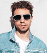 KALIYADI Polarized Sunglasses for Men, Lightweight Sun Glasses with UV Protection for Driving Fishing Golf