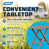 Camco 21045 Small Quick-Folding Adirondack Table, Plastic, Taupe
