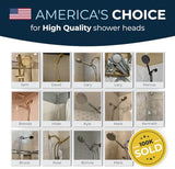 HammerHead Showers® ALL METAL Handheld Shower Head with Hose and Brass Holder - OIL RUBBED BRONZE - 2.5 GPM High Pressure Shower Heads with Adjustable Shower Wand Bracket - 6ft Flexible Extension