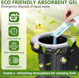 BLIKA Portable Toilet Absorbent Gel, Camping Toilet Gel Powder, Odor-Control Urine Liquid Waste Gel, Eco Absorbent Gel, Poo Urine Powder for Outdoor Camping, Hiking, Emergency