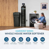 Aquasure Harmony Series 40,000 Grains Whole House Water Softener with High Performance Automatic Digital Metered Control Head | Reduces Hardness & Minerals | Improve Water Quality | For 3-4 bathrooms