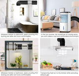 Hon&Guan 8 inch 16 FT Long Air Ducting, Heavy-Duty Four-Layer Protection Dryer Vent Hose for Heating Cooling Ventilation and Exhaust-with 2 Clamps, Black