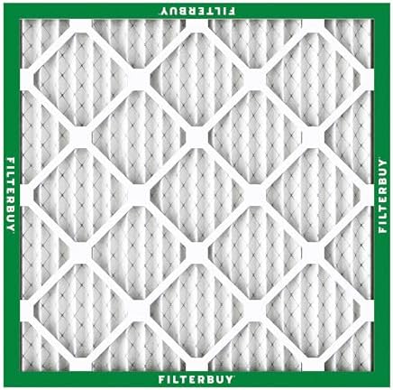Filterbuy 24x24x1 Air Filter MERV 8 Dust Defense (2-Pack), Pleated HVAC AC Furnace Air Filters Replacement (Actual Size: 23.38 x 23.38 x 0.75 Inches)