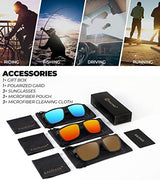 KALIYADI Polarized Sunglasses for Men, Lightweight Sun Glasses with UV Protection for Driving Fishing Golf