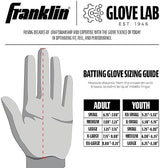 Franklin Sports MLB Baseball Batting Gloves - CFX Pro Adult + Youth Batting Glove Pairs - Baseball + Softball Batting Gloves - Multiple Sizes + Colors