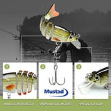 TRUSCEND Swimmax for Freshwater and Saltwater, Lifelike Fishing Lures for Bass Trout Crappie Walleye Pike Bluegill Salmon, Swimbait for Bass Fishing, Amazing Fishing Gear Gifts for Family Fishing
