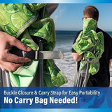 Kijaro Beach Sling Chair with Cooler Pocket - Various Fun Colors & Patterns - Perfect Beach Folding Chair and Camping Chair - Includes a Detachable Pillow