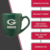 Rico Industries NFL Football 16 oz Team Color Laser Engraved Speckled Ceramic Coffee Mug