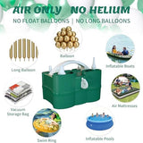 SINBEE Balloon Pump, Balloon Pump Electric, Portable Dual Nozzle Electric Blower Air Pump Inflator for Party Decoration. Faster and Save Time