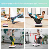 Vibration Plate Exercise Machine for Lymphatic Drainage Weight Loss,SoftGym Power Vibration Plate 300-400 Lbs Capacity Full Whole Body Workout Vibration Platform,Waver Vibration Plate for Home Fitness