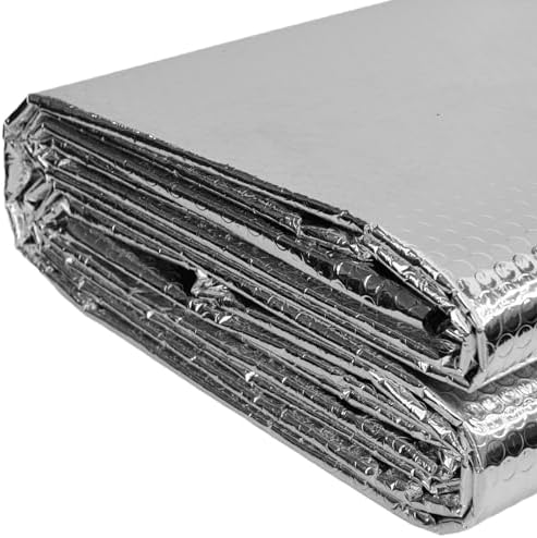 YoleShy Double Reflective Insulation 48 in X 10 FT RV Window Insulation for Summer Heat Reflective Window Film for Roof, Car, Garage Doors