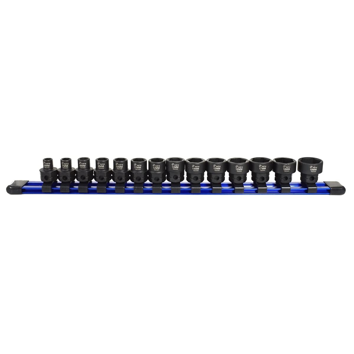 Astro Tools 78314 14-Piece 3/8" Drive Low Profile Nano Impact Sockets - Metric