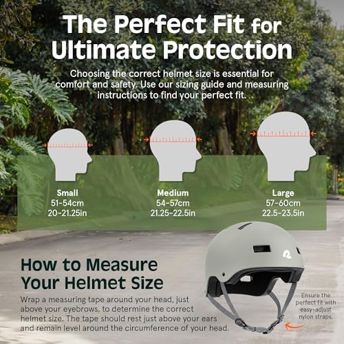Retrospec Retrospec Dakota Bike Helmet - Skateboard Helmet Premium Protection Multi-Sport Bike, BMX, Skating, Scooter, and Skate Helmet