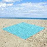 Lopie Sand Proof Blanket Sand Free Lightweight Compact Large Beach Towel Mat Fast Dry Waterproof Easy Clean Ultra Portable Blanket (Blue, 79-79)
