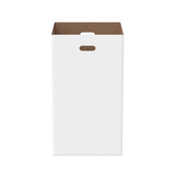 40-Gallon Corrugated Cardboard Trash & Recycling Containers (10 Pack) - Heavy-Duty, Disposable & Recyclable Waste Bins for Events, Festivals & Construction Sites - Easy Assembly & Foldable Storage