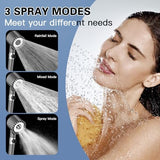 Filtered Shower Head with Handheld, High Pressure Shower Heads 3 Spray Mode with ON/OFF Switch, Power Wash for Bathroom Cleaning, Shower Head with Filters Prevents Dry Skin and Damaged Hair