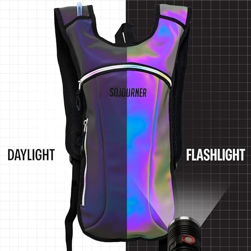 Sojourner Rave Hydration Pack - Hydration Backpack - Hydropack with 2L Bladder - Water Backpack for Festivals, Hiking, Running, Biking and More