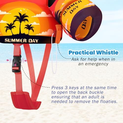 HeySplash Toddler Swim Vest, Toddler Floaties Fit 13-30 Lbs, Puddle Kids Jumper with Adjustable Strap, Pool Float Jacket Arm Floaties Baby Floatie Water Wing, Pool Sea Swimming Aid