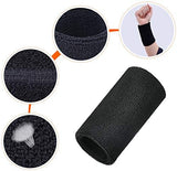 WILLBOND 6 Inch Wristbands Paris Sports Competitions Supplies Sport Long Wrist Bands Sweatband Elastic Athletic for Gym Tennis Outdoor Activity