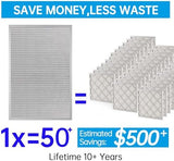 UBeesize 20x30x1 Reusable Electrostatic Air Filter HVAC AC Furnace Filter,MERV 8,Washable, Lasts a Lifetime,Permanent Air Filter,Breathe Fresher,Home And Office(Actual Size:19.5x29.65x0.82 Inch)