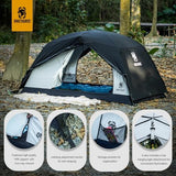 OneTigris Stella 4 Season Camping Tent Backpacking 2 Person Waterproof Lightweight Easy Setup Instant 3000mm Waterproof Rating Outdoor Hiking Tent