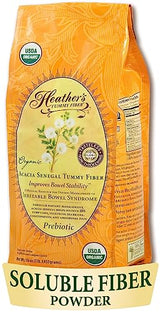 Heather's Tummy Fiber Organic Acacia Senegal for IBS, 16 Ounce Pouch
