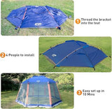 CAMPROS CP Screen House 13 x 13 Ft Screened Mesh Net Wall Canopy Tent Screen Shelter Gazebos for Patios Outdoor Camping Activities - Blue