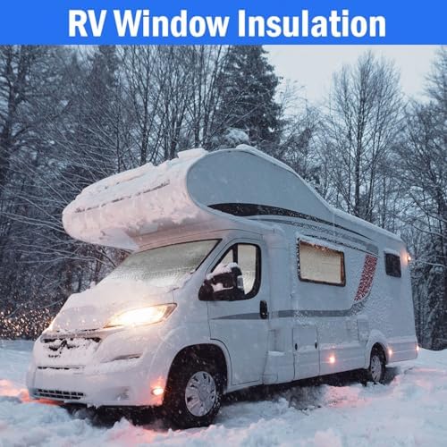 YoleShy Double Reflective Insulation 24 in X 25 FT RV Window Insulation for Summer Heat Reflective Window Film for Roof, Car, Garage Doors