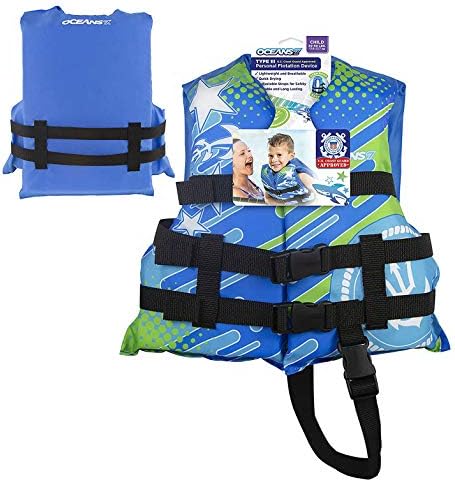 Oceans 7 U SCoast Guard Approved, Infant-Child-Youth Life Jacket Vest – Sizes for 8-90 lbs. – Type III Vest, PFD, Personal Flotation Device