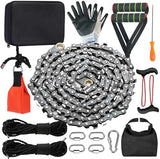 Rope Saw 55 inch High Limb Rope Saw with 70 Sharp Teeth, Rope Saw Tree Saw High Limb Both Sides, Pocket chainsaw