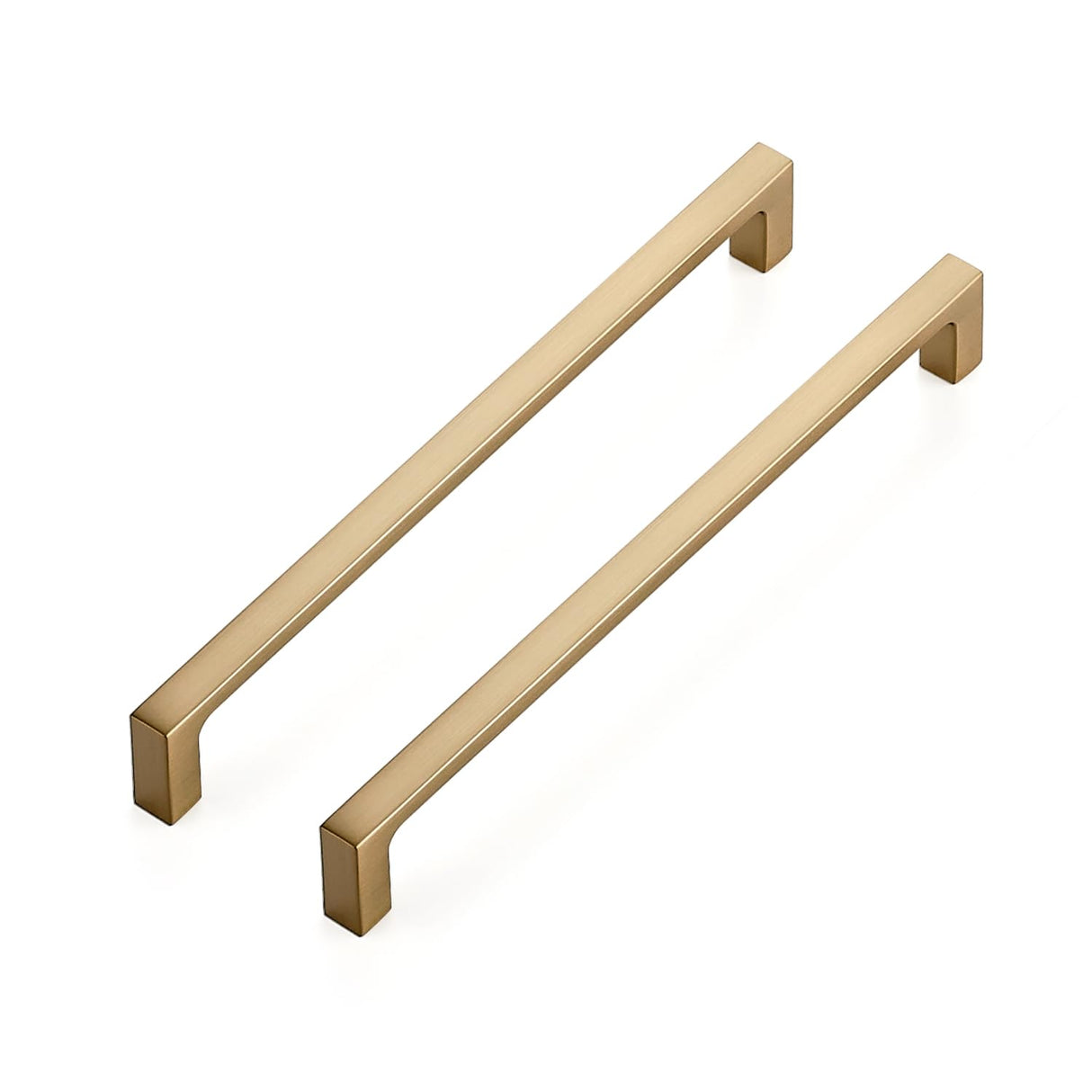 Ravinte 5 Pack Solid 7-1/2 Inch Square Cabinet Handles - Champagne Bronze Pulls for Drawers and Kitchen Cabinets - Hardware Handles