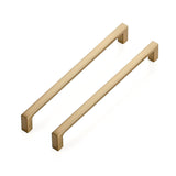 Ravinte 5 Pack Solid 7-1/2 Inch Square Cabinet Handles - Champagne Bronze Pulls for Drawers and Kitchen Cabinets - Hardware Handles