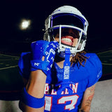 Nxtrnd Two Football Mouth Guard, Football Mouthpiece with Strap, Fits Adult & Youth (Blue)