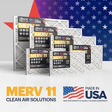 BNX TruFilter 20x25x1 Air Filter MERV 11 (6-Pack) - MADE IN USA - Allergen Defense Electrostatic Pleated Air Conditioner HVAC AC Furnace Filters for Allergies, Dust, Pet, Smoke, Allergy MPR 1200 FPR 7