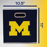 Franklin Sports NCAA College Team Fabric Storage Cubes Made to Fit Storage Bin Organizers