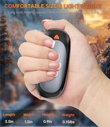 Hand Warmers Rechargeable with 10000mAh Charging Case, 2000mAh Portable Hand Warmers 2 Pack, Reusable Electric Pocket Heater for Hunting, Camping Gear, Outdoors, Gifts for Christmas