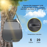 Portable Camping Privacy Tent, Outdoor Shower Tent Kit with 5 Gallon Shower Bag-(Nozzle Upgraded)