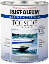 Rust-Oleum Available 207005 Marine Topside Enamel Paint, Battleship Gray, 1-Quart, 32 Fl Oz (Pack of 1)(Packaging May Vary)
